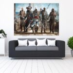 خرید تابلو طرح assassin's creed black flag