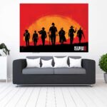 تابلو طرح red dead 2